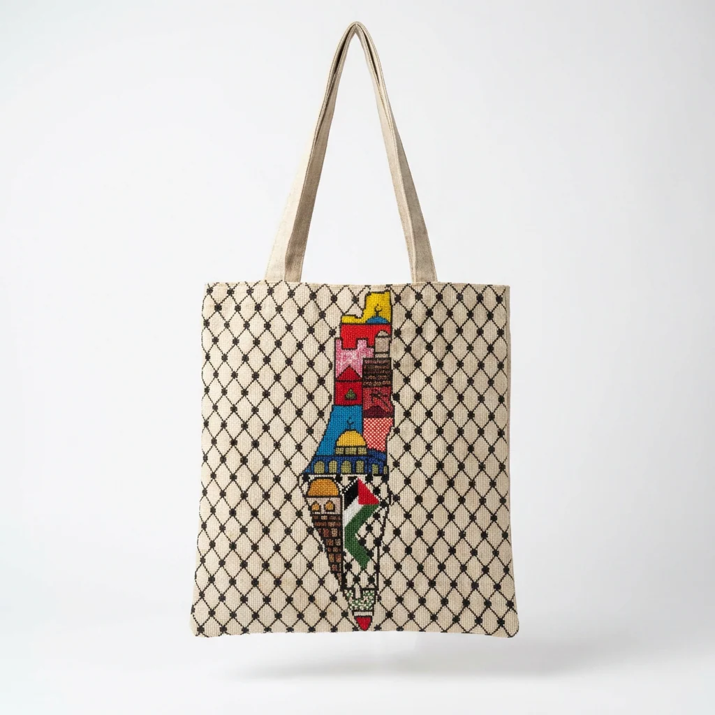 One-of-a-Kind Handmade Tatreez Tote Bags