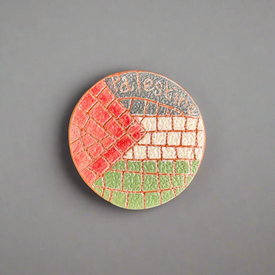 Handcrafted Mosaic Palestine Map Magnets – 4 Unique Variations - Image 4