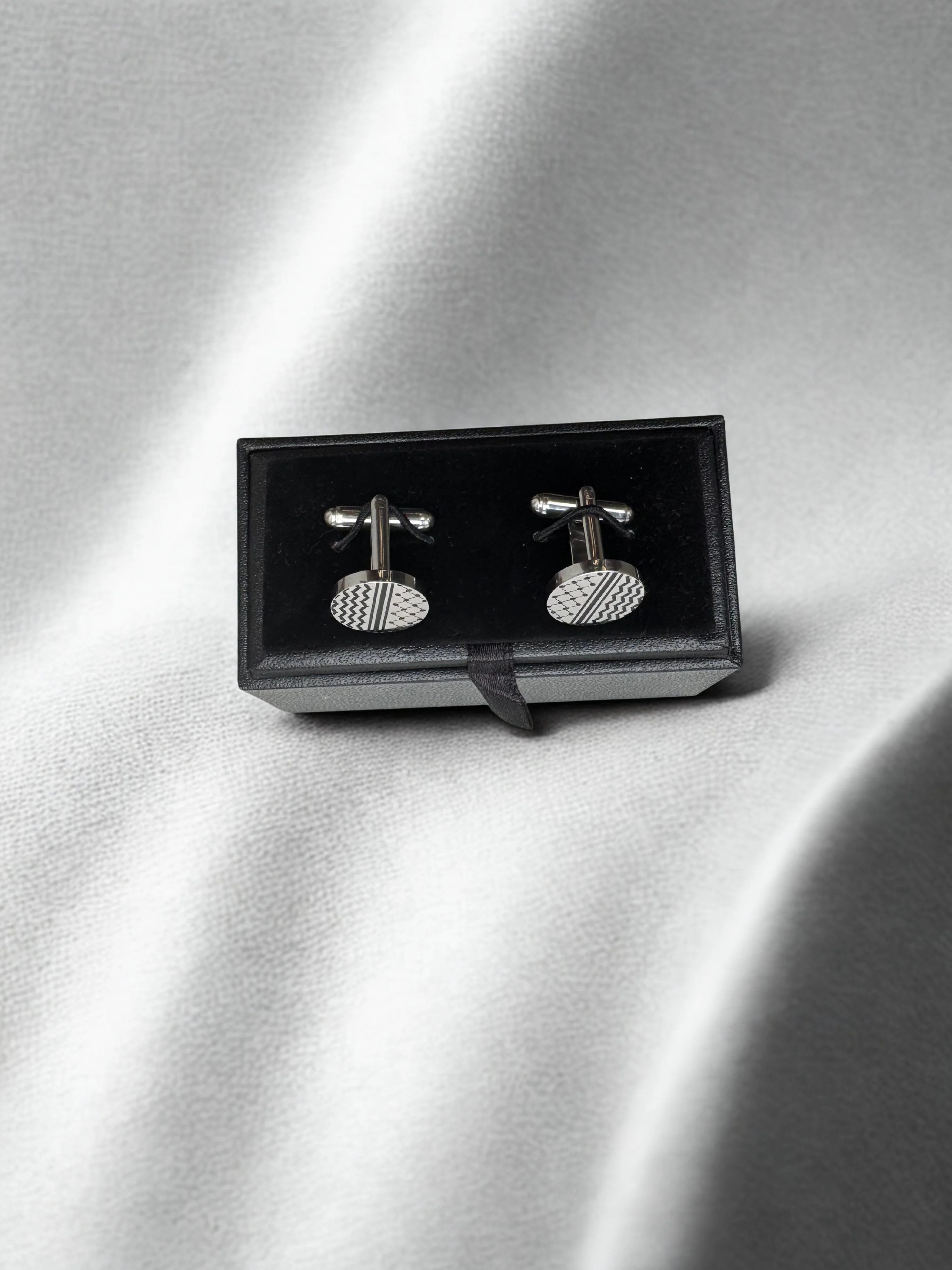 Kufiya Cufflinks | Stainless Steel - Image 4