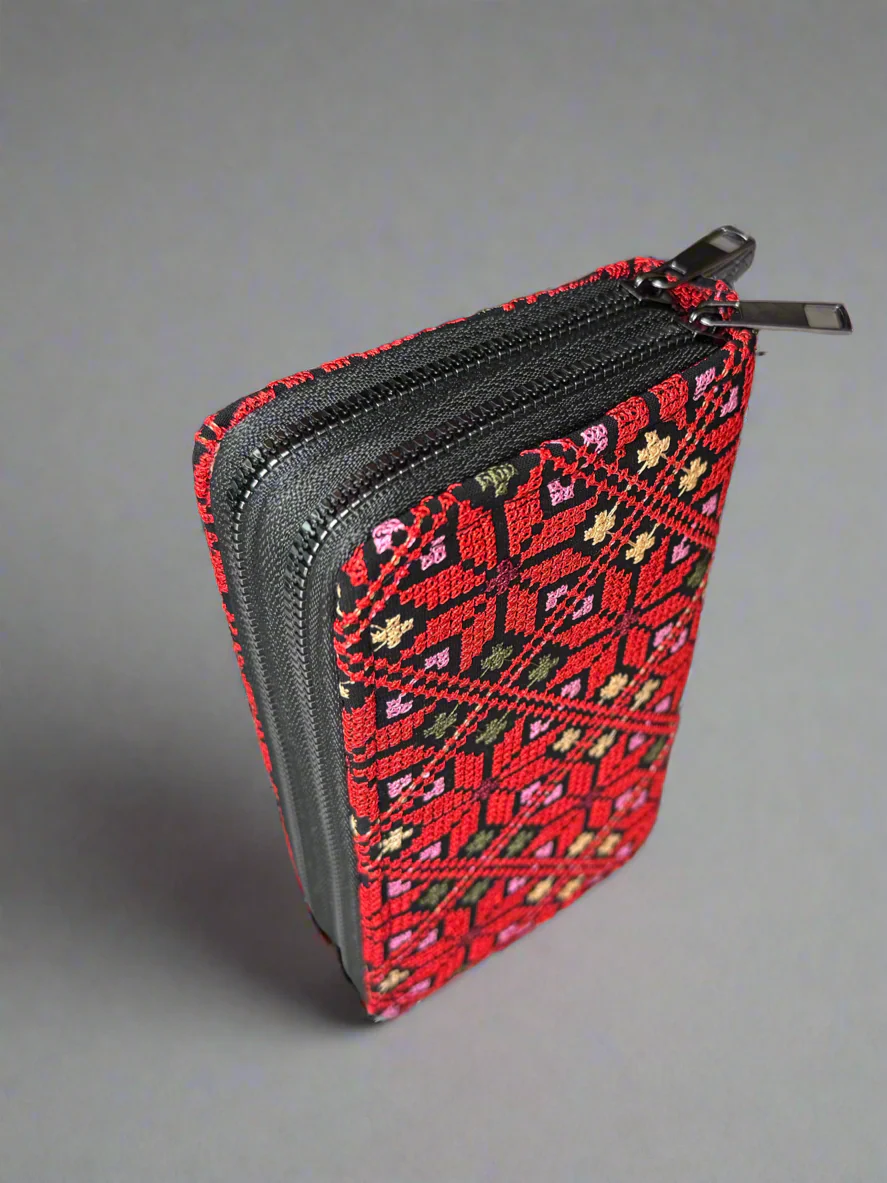 Large Palestinian Wallet – Red, Gold, Watermelon, or Kufiya - Image 8