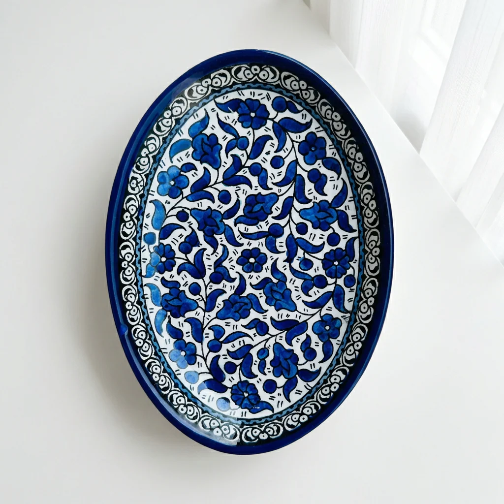 Oval Ceramic Side Dishes | Hand-Painted in Palestine - Image 7