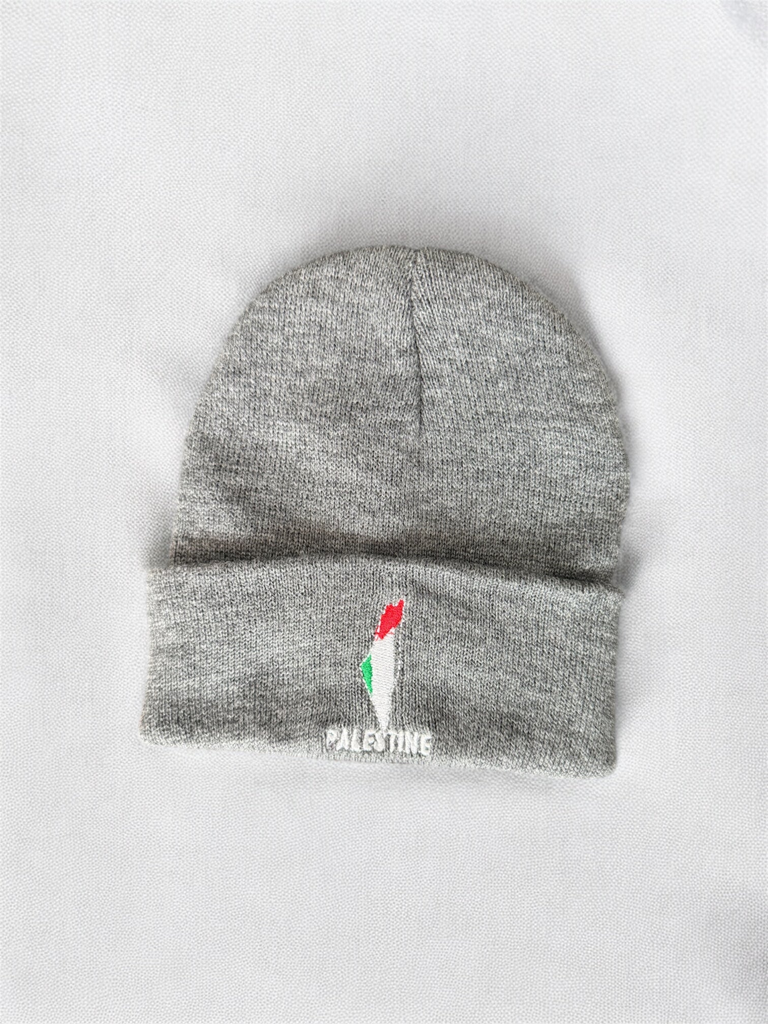 PALESTINE Embroidered Beanie | Map & Flag – “PALESTINE” - Image 4