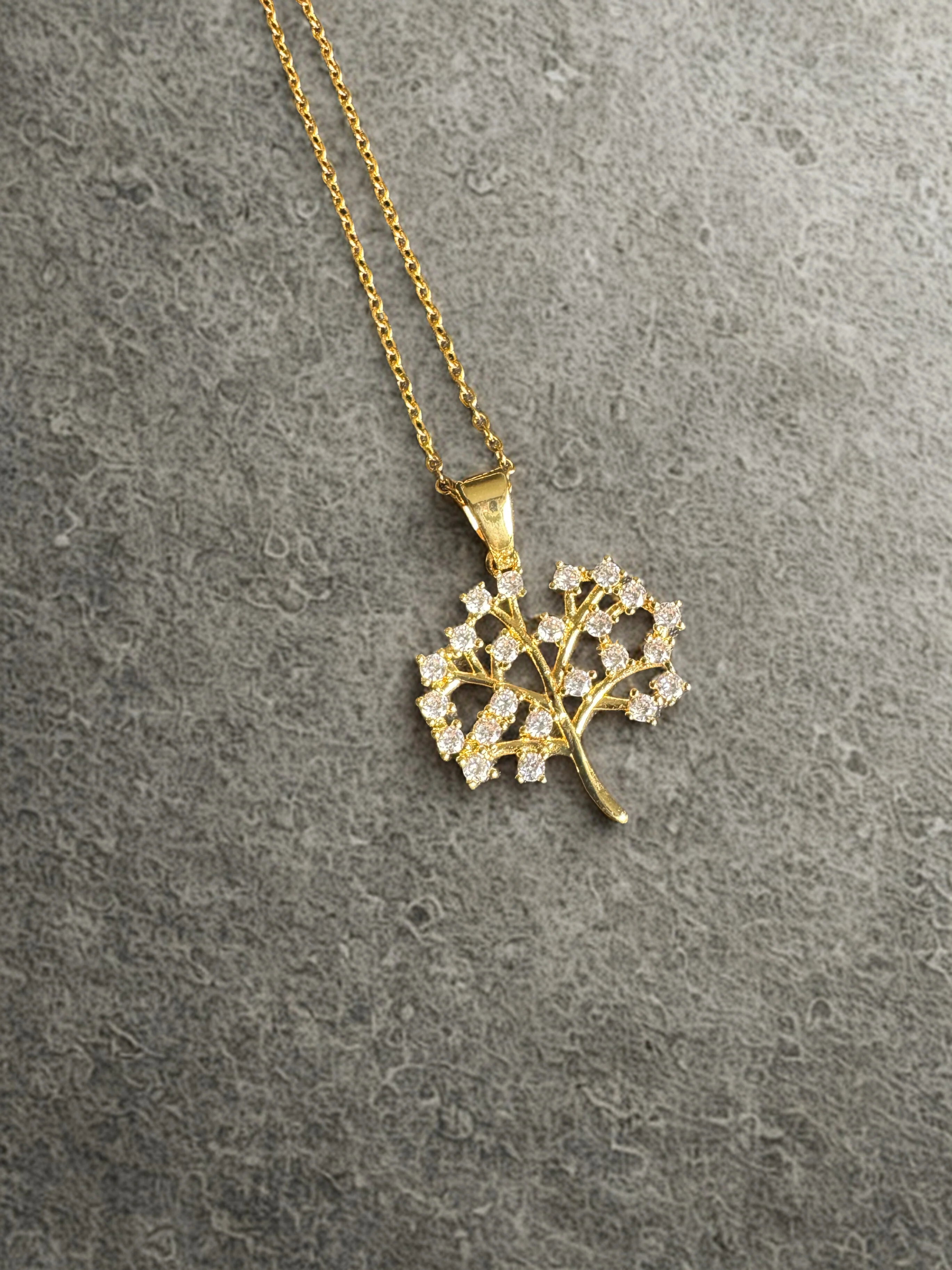 The Olive Tree Pendant Necklace | 18k Gold-Plated Stainless Steel - Palestine Jewelry - Image 3